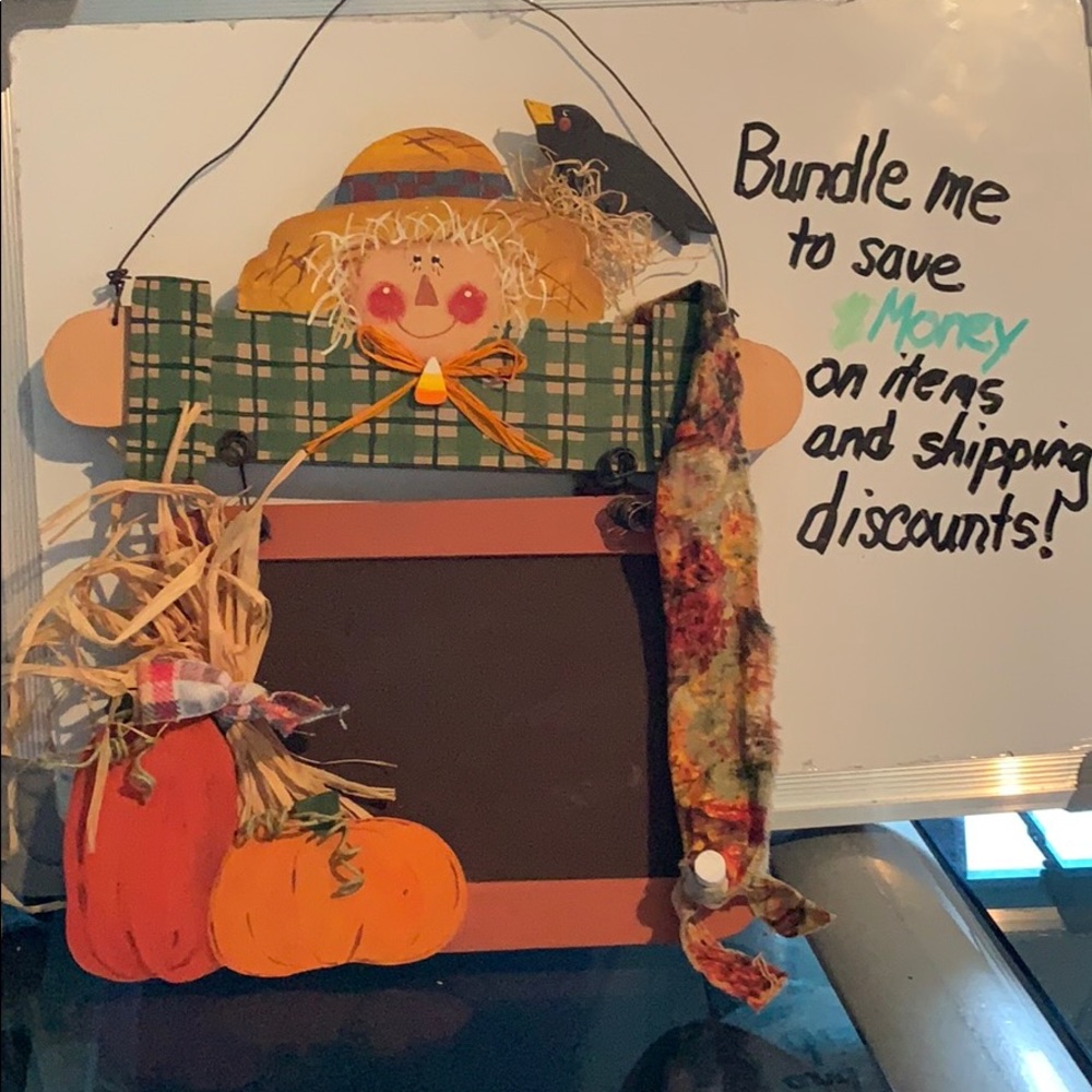 10/$10 Bundle w/any item in entire closet marked 6/$20 Fall Chalkboard decoratio